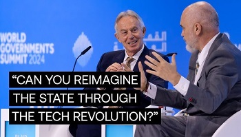 Tony Blair at Dubai World Governments Summit